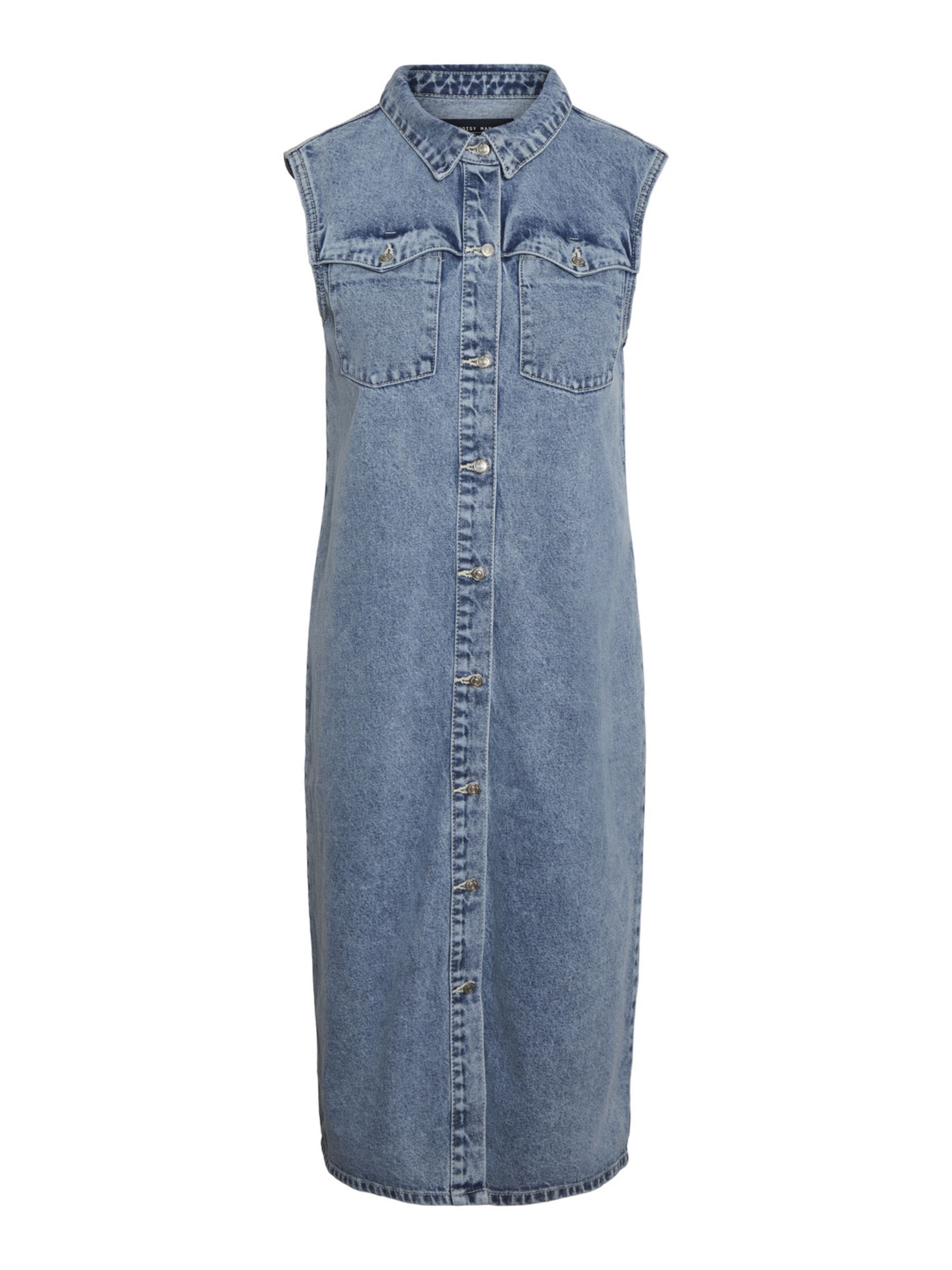 Sleeveless denim dress uk Clearance