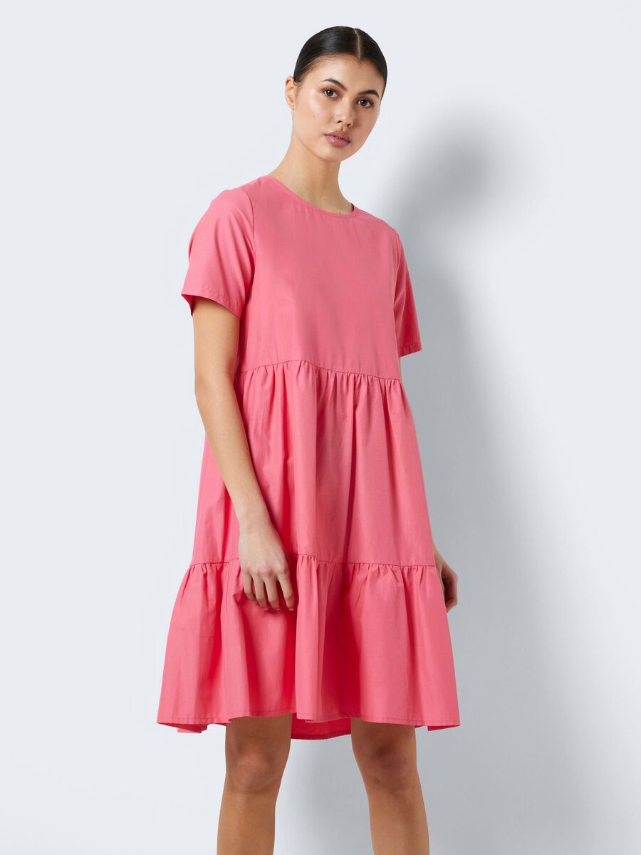 Noisy May SHORT TIERED DRESS, Sun Kissed Coral, highres - 27025216_SunKissedCoral_003.jpg