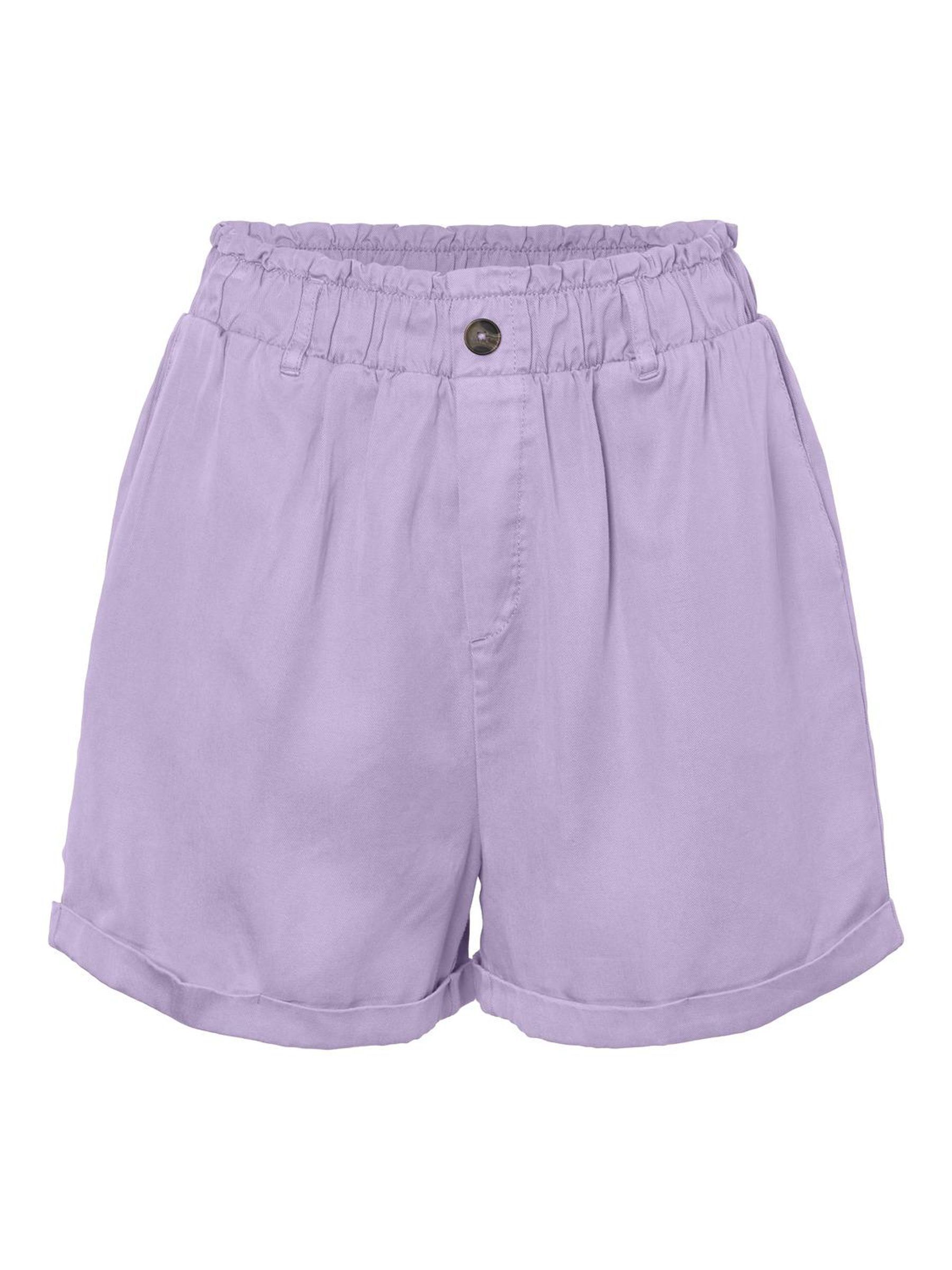 elastic high waisted shorts