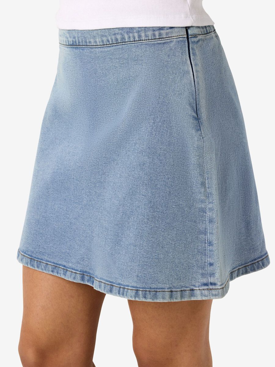 Carousel image - NMANDY FLARED MINI SKIRT, Medium Blue Denim | 5