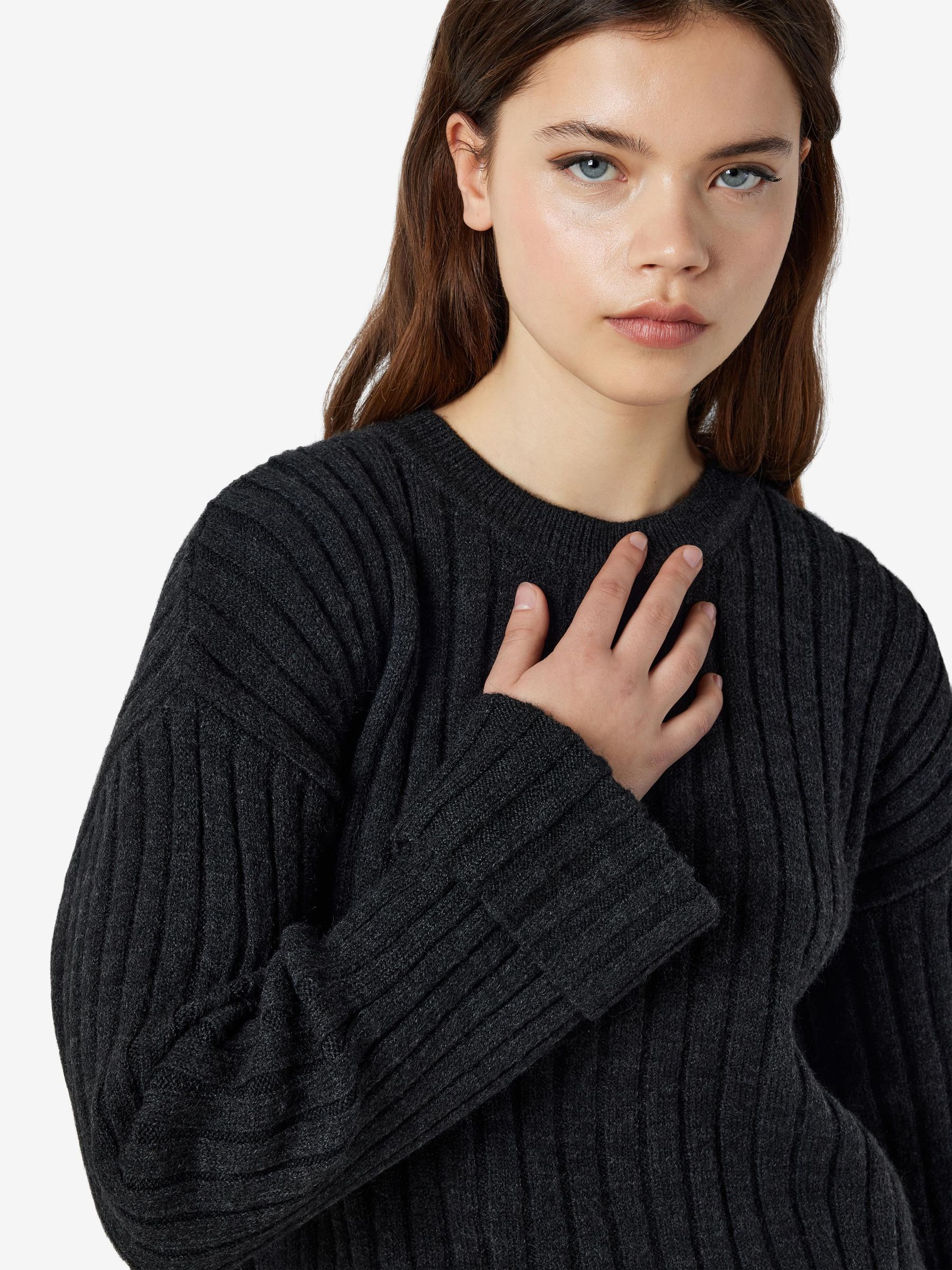 Dark grey knit sale jumper
