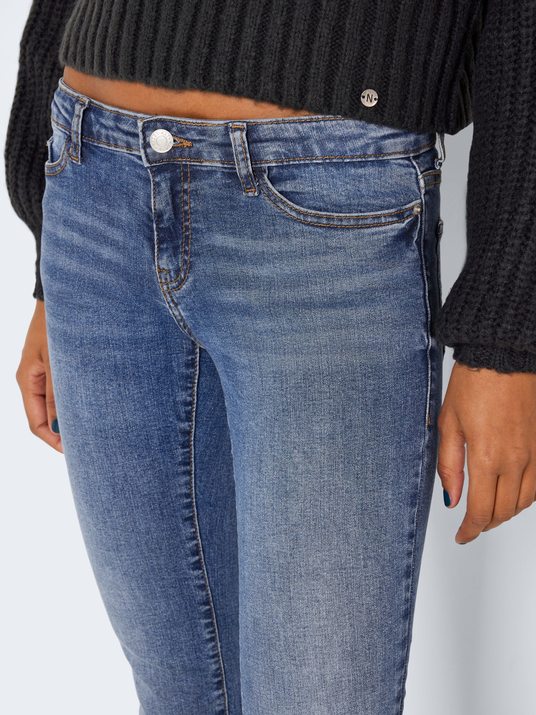 NMEVIE LOW WAIST BOOT CUT JEANS Blue NOISY MAY