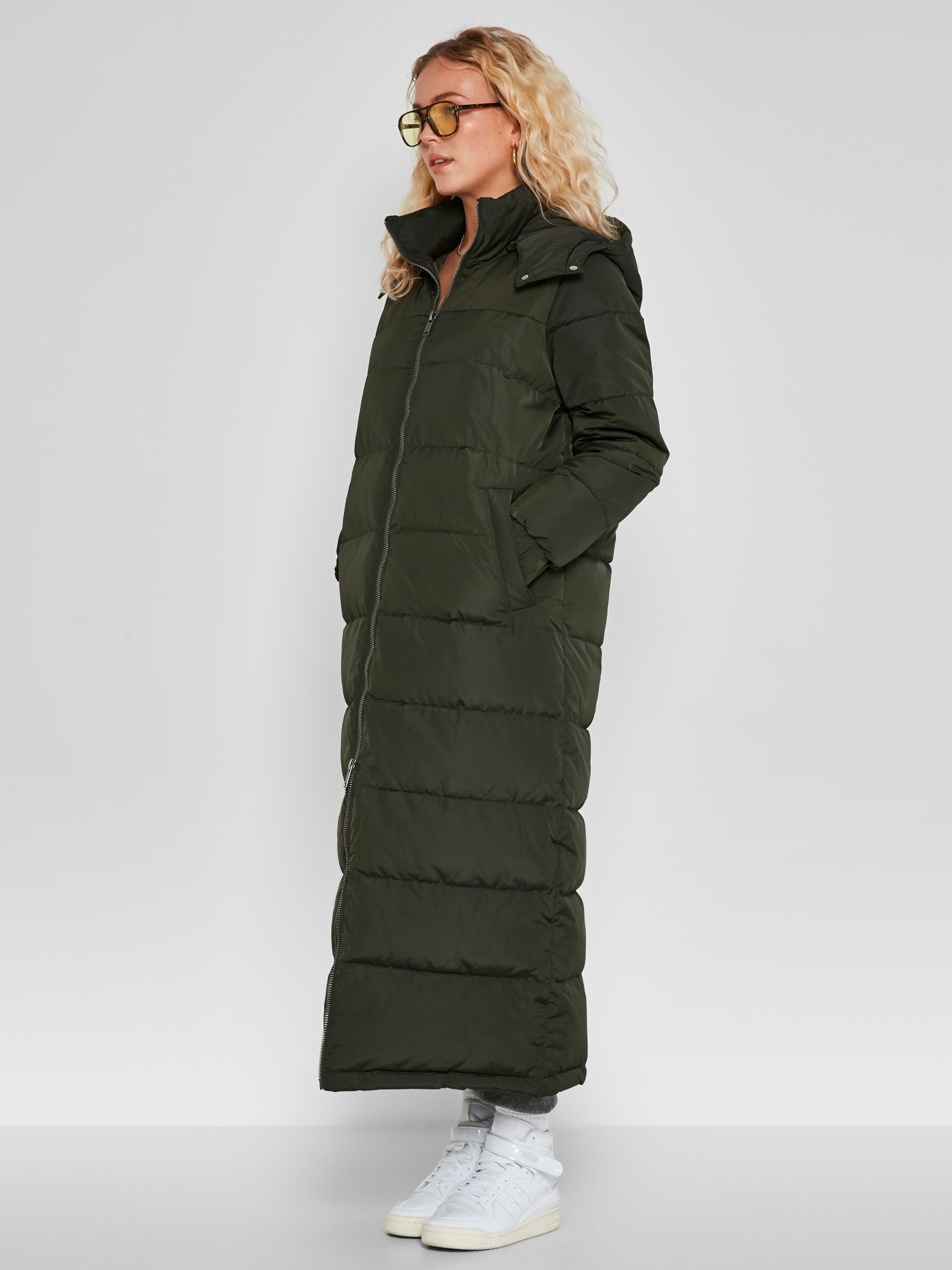 Noisy may down padded on sale long jacket