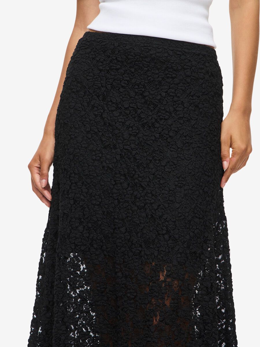 Carousel image 5 NMMIRIAM LACE MIDI DRESS, Black