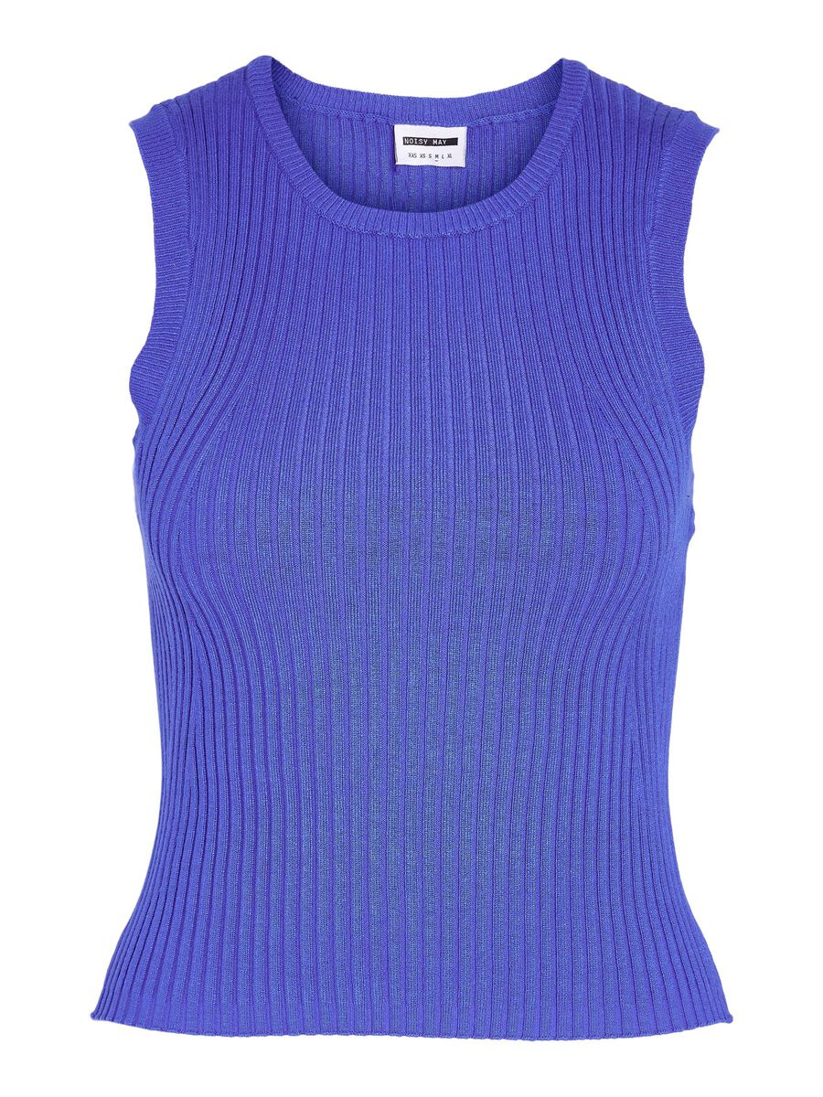 Noisy May SLEEVELESS KNITTED TOP, Dazzling Blue, highres - 27029772_DazzlingBlue_001.jpg