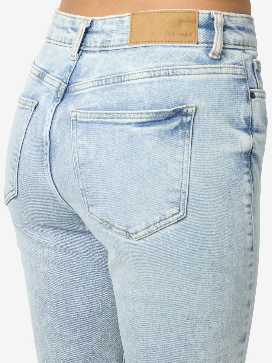 Noisy May NMMONI - RACCOURCI À TAILLE HAUTE JEAN DROIT, Light Blue Denim, highres - 27029555_LightBlueDenim_008.jpg