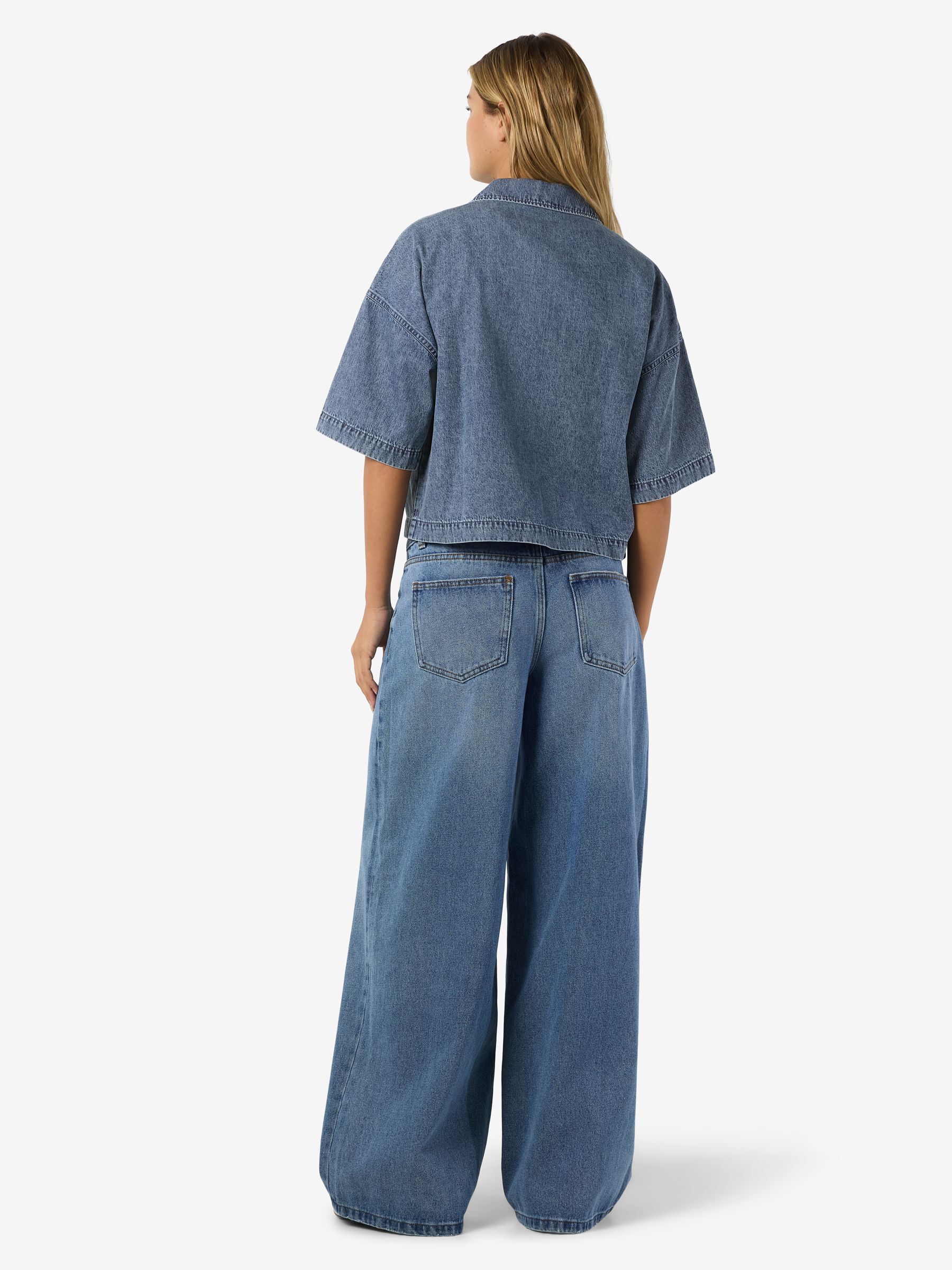 NMENZA DENIM SHIRT | Blue | NOISY MAY®