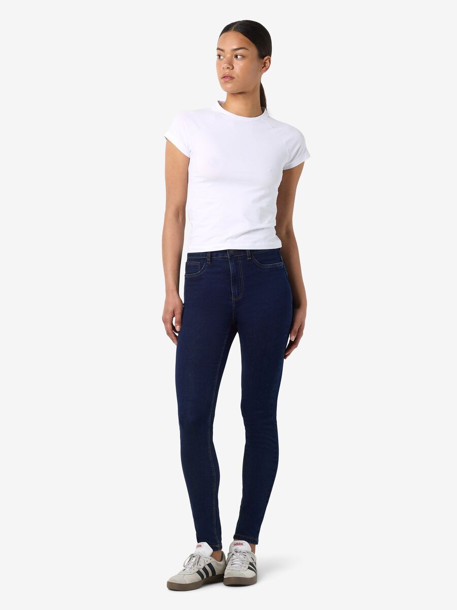 Carousel image - NMCALLIE JEAN SKINNY, Dark Blue Denim | 4