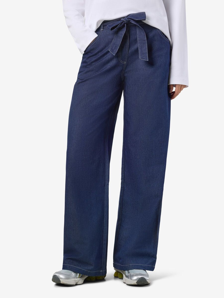 Carousel image - NMSERENE WIDE LEG JEANS, Medium Blue Denim | 1