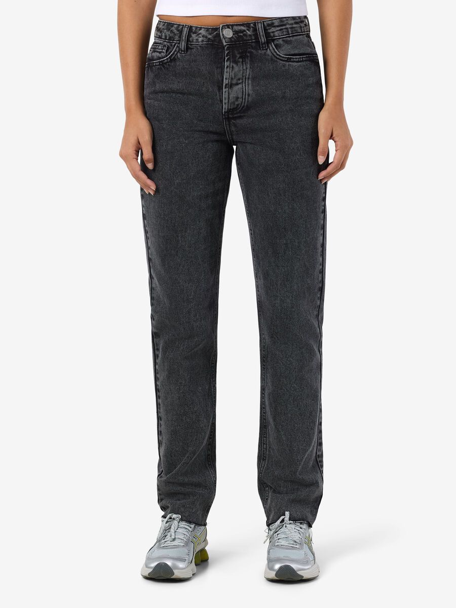Product carousel image - NMALVA SLIM FIT JEANS, Dark Grey Denim | 1