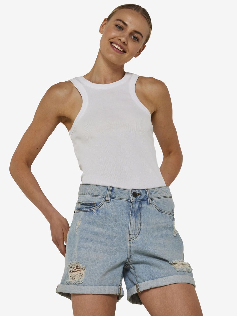 Noisy May NORMAL WAIST DENIM SHORTS, Light Blue Denim, highres - 27010866_LightBlueDenim_007.jpg