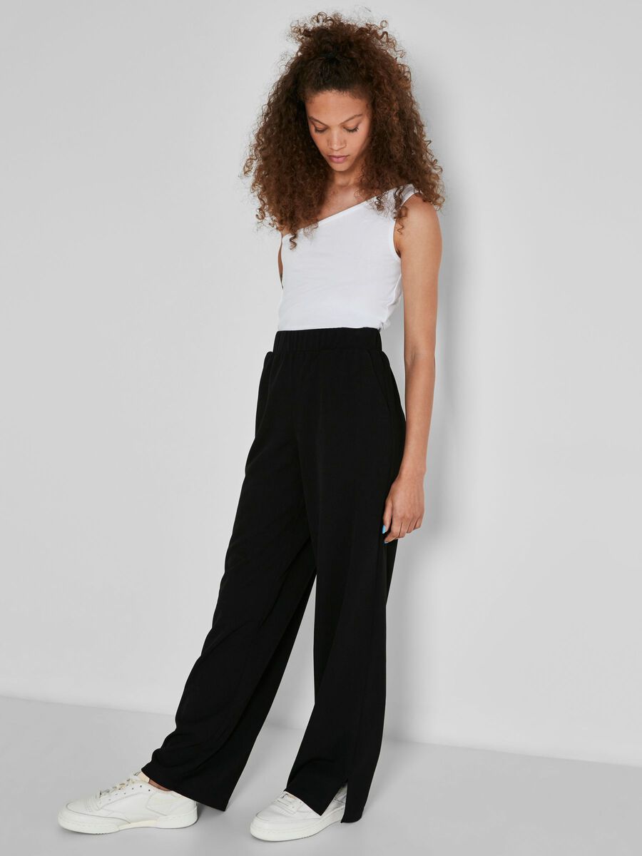 LOOSE FIT BROEK, Black, highres