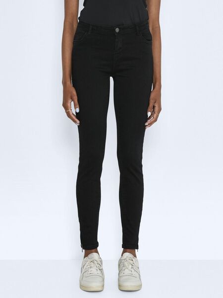 Noisy May NMKIMMY CROPPED SKINNY FIT JEANS, Black, highres - 27018140_Black_003.jpg