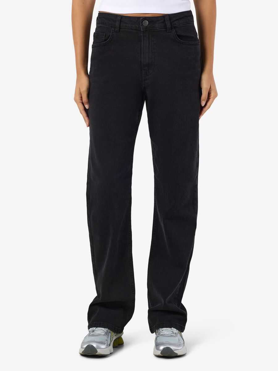 Product carousel image - NMMONICA STRAIGHT FIT JEANS, Black Denim | 1