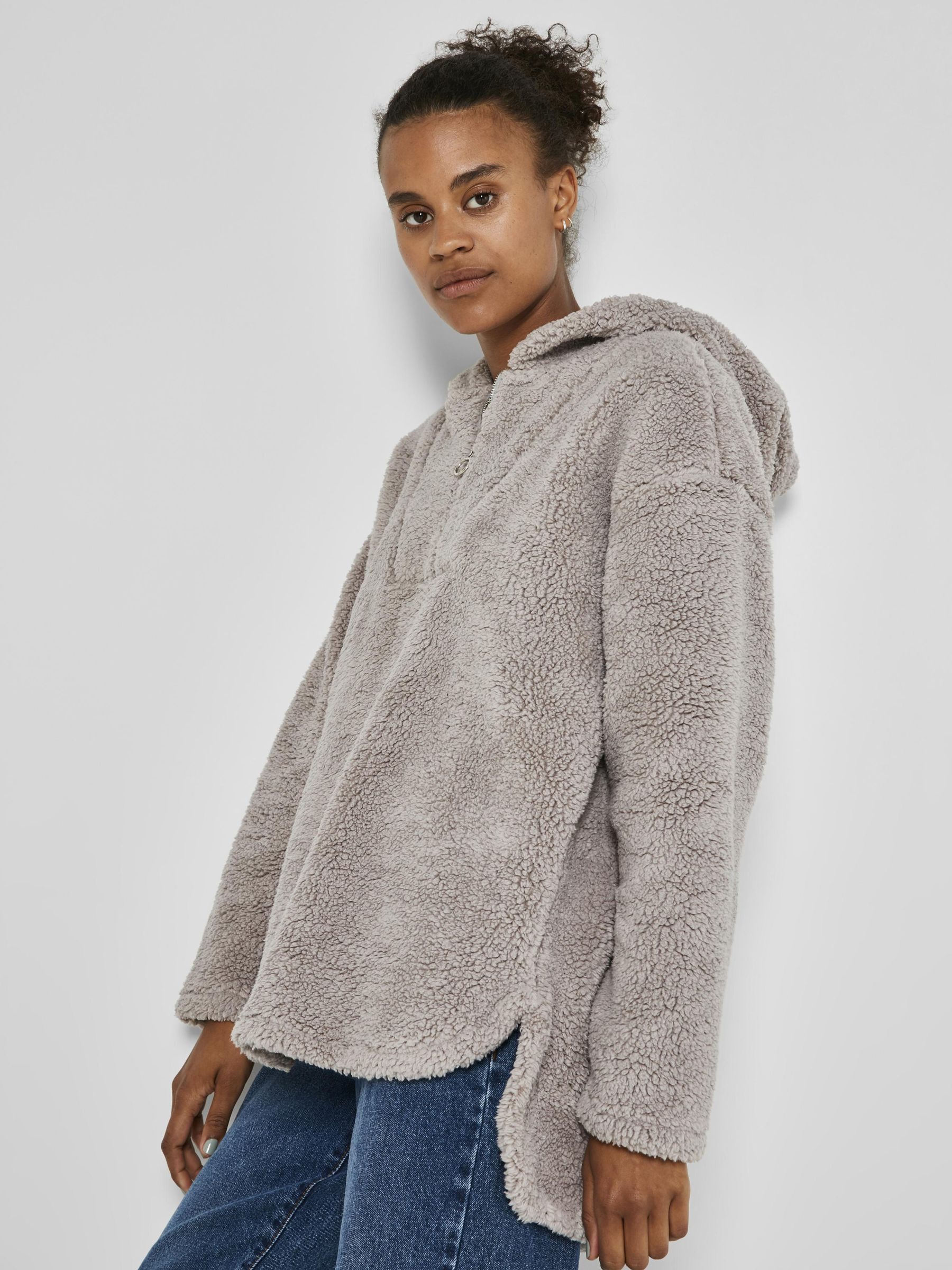 TEDDY HOODIE Grey NOISY MAY