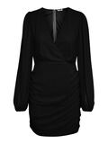 Noisy May RUCHED SHORT DRESS, Black, highres - 27021127_Black_001.jpg