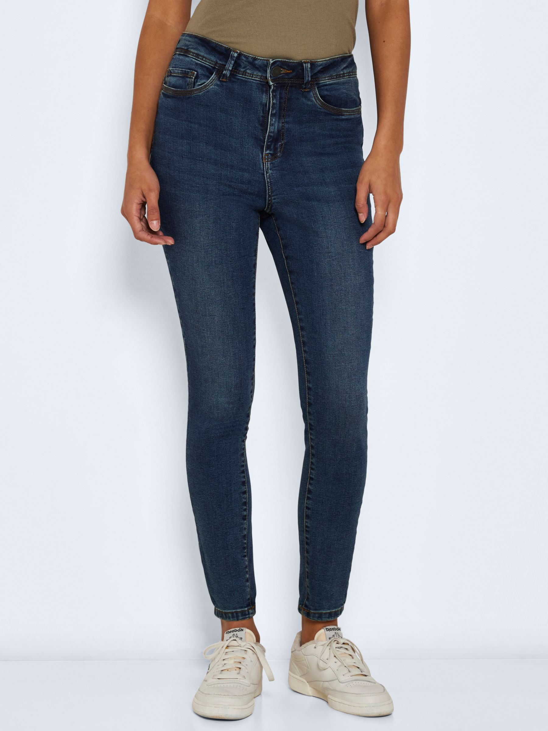 NMAGNES HIGH WAISTED SKINNY FIT JEANS Blue NOISY MAY