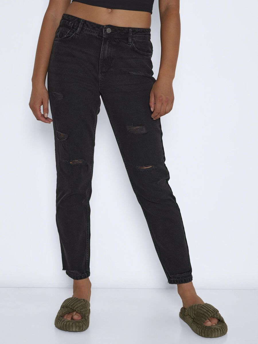 NMMARZY LOW WAIST BOYFRIENDJEANS | Schwarz | NOISY MAY®
