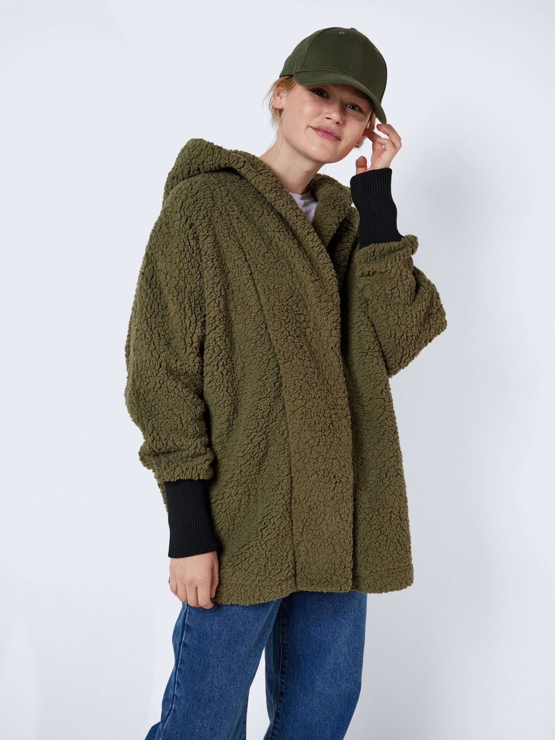 Fleece coatigan best sale