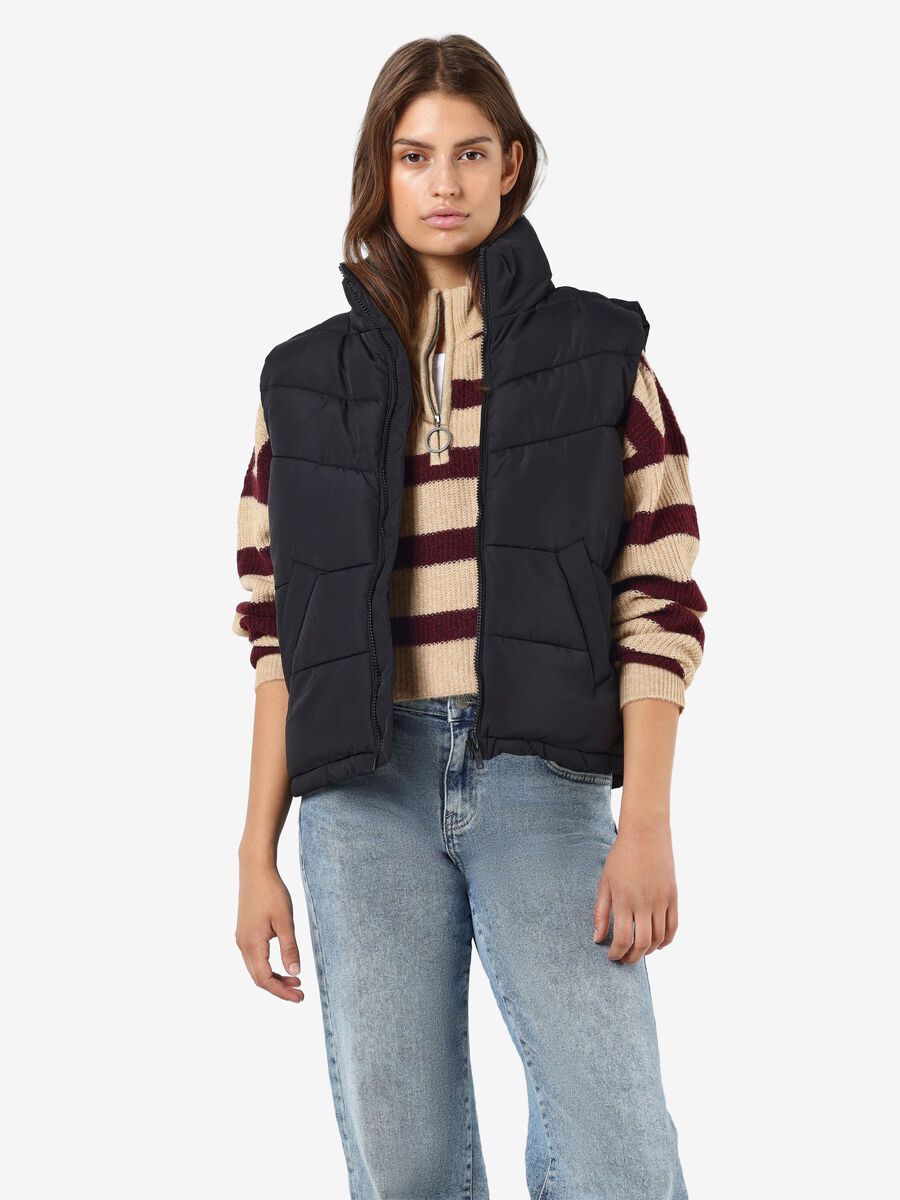 Noisy May NMDALCON SHORT GILET, Black, highres - 27027287_Black_1053912_003.jpg