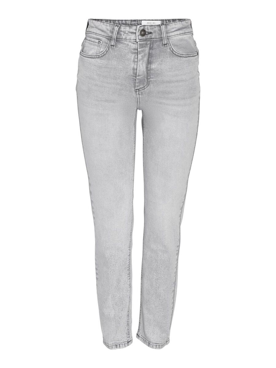 Noisy May NMMONI SLIM FIT JEANS, Light Grey Denim, highres - 27027468_LightGreyDenim_001.jpg