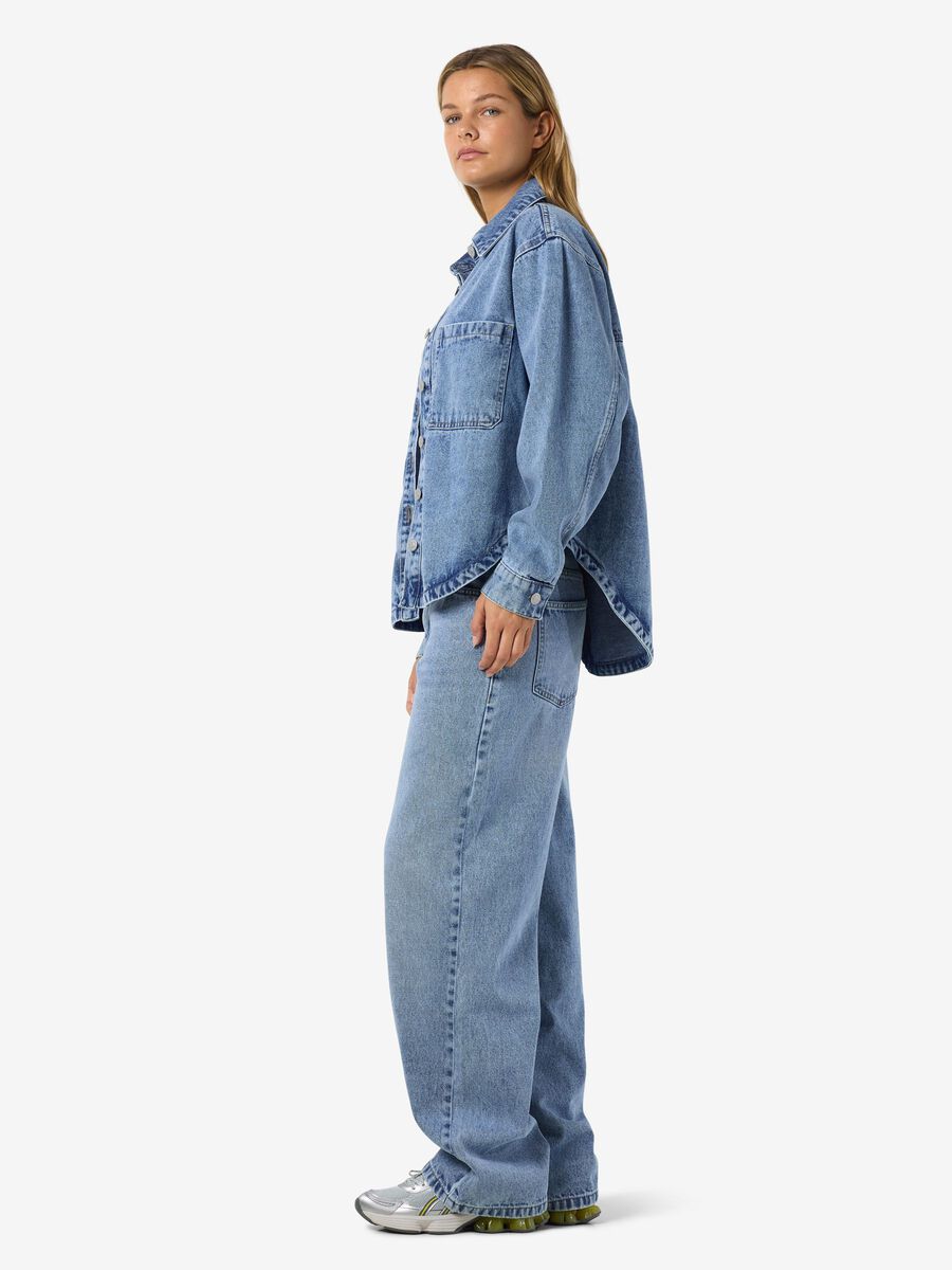 Carousel image 5 NMALVA DENIM SHACKET, Light Blue Denim