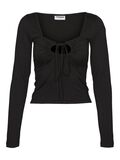 Noisy May LONG SLEEVED TIE TOP, Black, highres - 27021425_Black_001.jpg