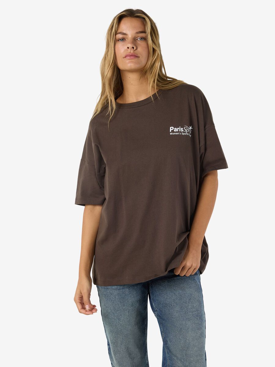 Product carousel image - ÖVERDIMENSIONERAD T-SHIRT, Chocolate Brown | 2