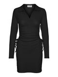 Noisy May SHORT RUCHED DRESS, Black, highres - 27022752_Black_001.jpg