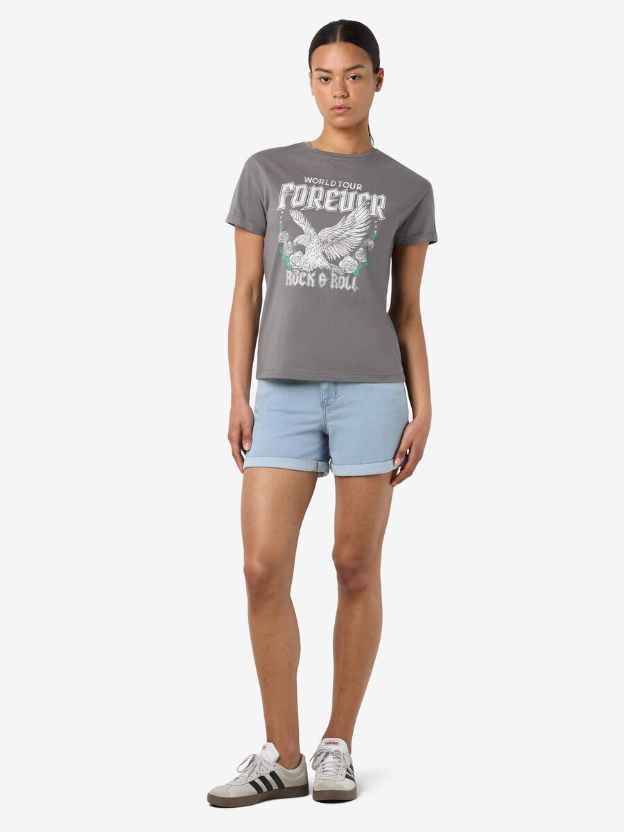 Carousel image - PRINTED T-SHIRT, Charcoal Gray | 4