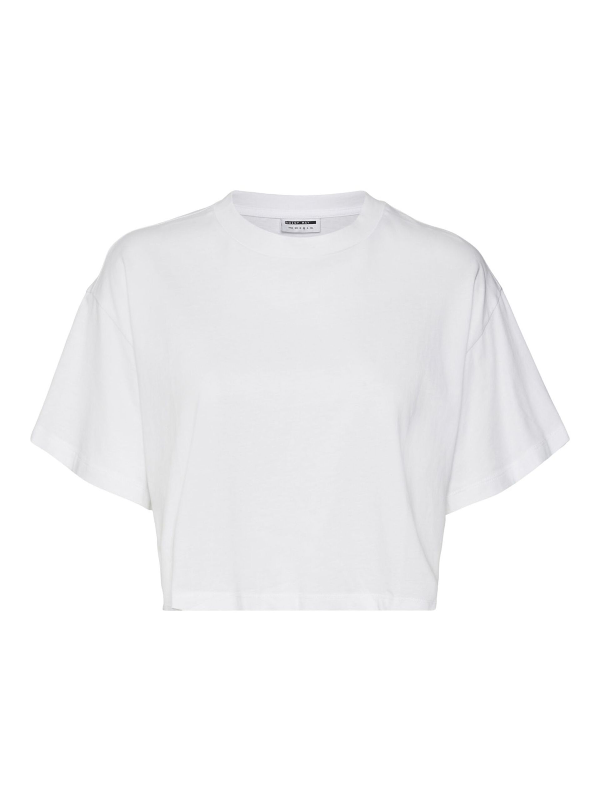 Carousel image - SHORT SLEEVED SEMI CROPPED TOP, Bright White | 3