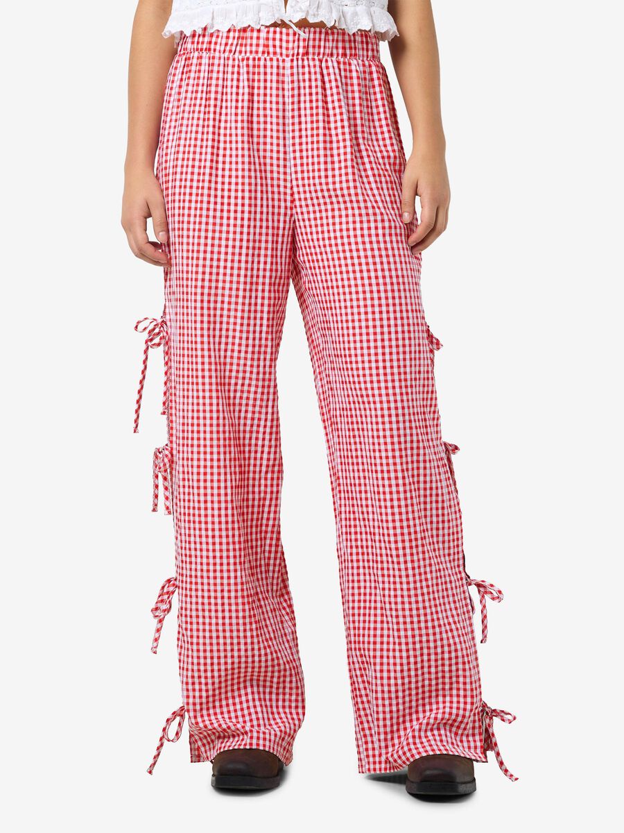 Noisy May CHECKED TROUSERS, Tomato, highres - 27034786_Tomato_1196650_003.jpg