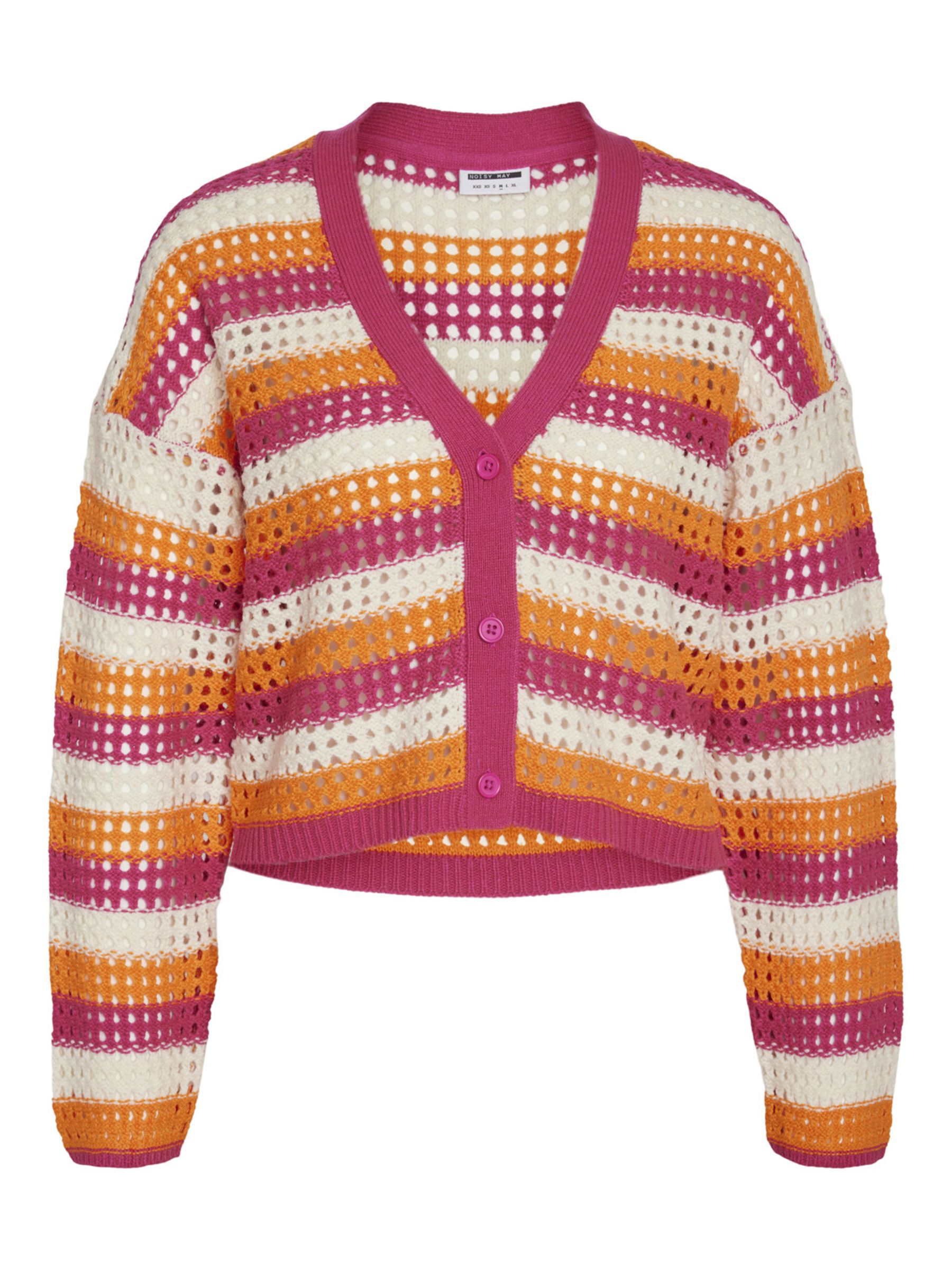 CURVE MULTI COLOURED KNITTED CARDIGAN