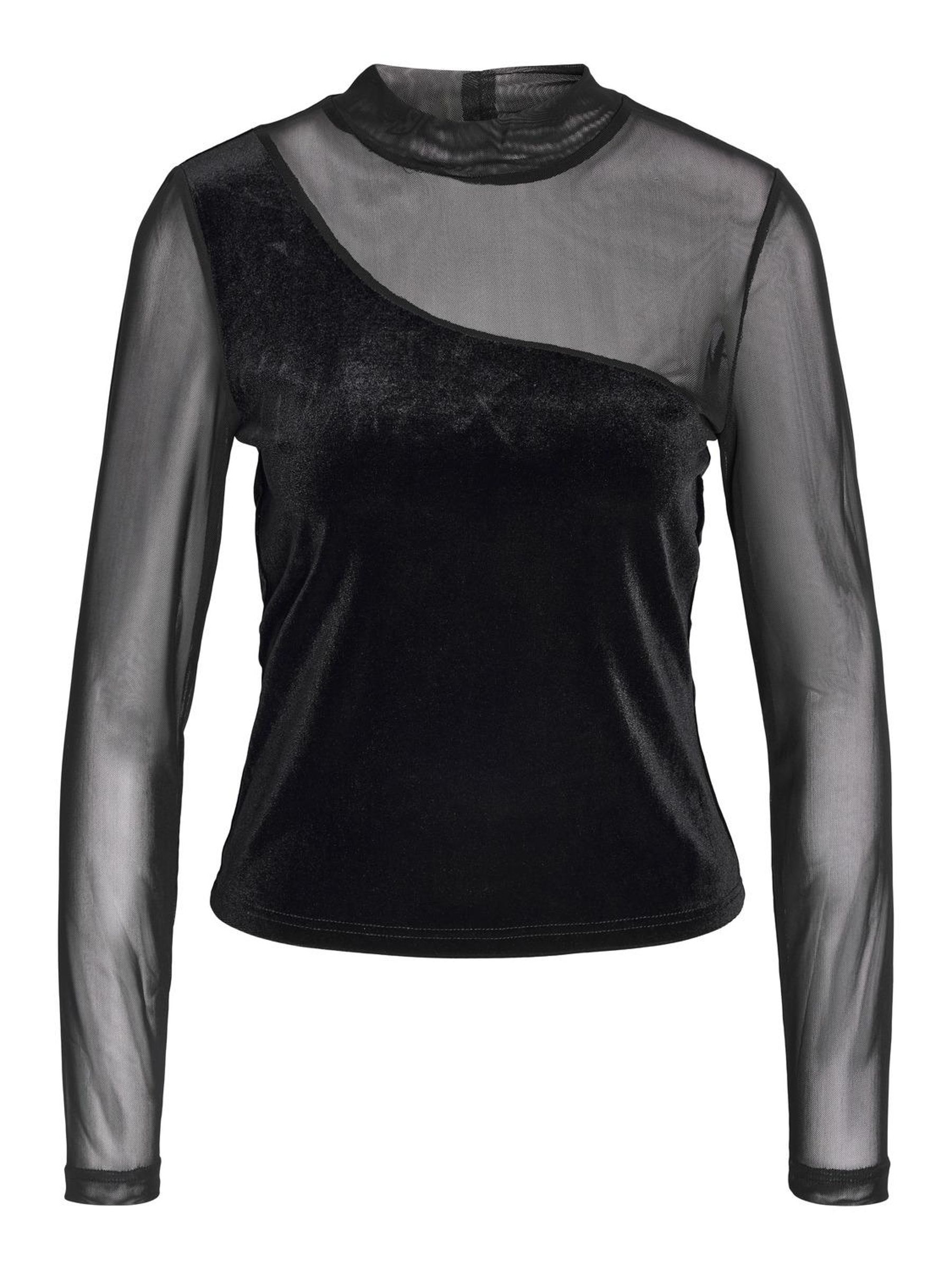 Velvet hot sale mesh top