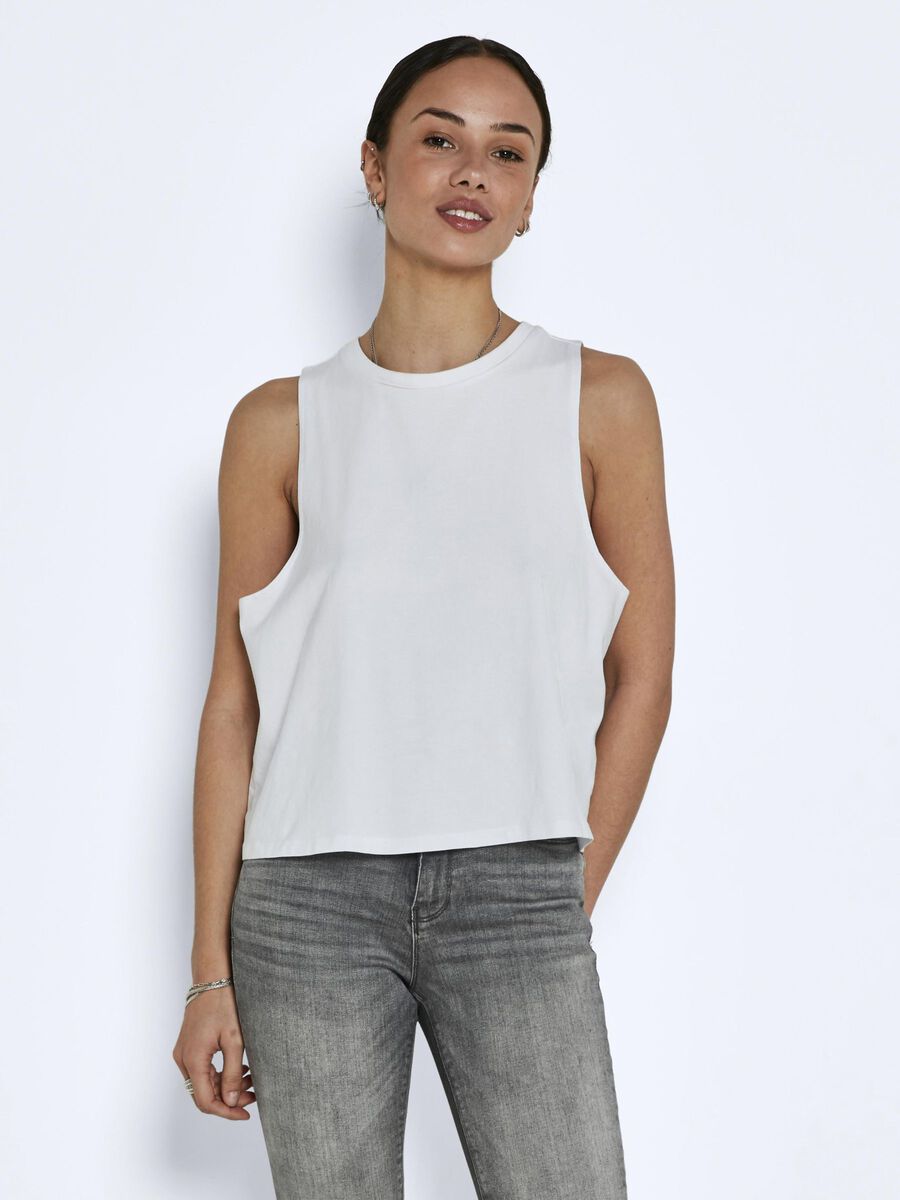 Noisy May CROPPED FIT MOUWLOZE TOP, Bright White, highres - 27015303_BrightWhite_003.jpg
