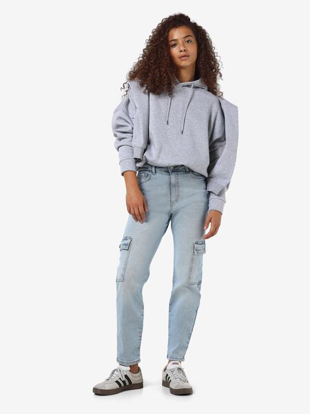 Noisy May NMMONI GECROPT CARGO JEANS, Light Blue Denim, highres - 27029298_LightBlueDenim_007.jpg