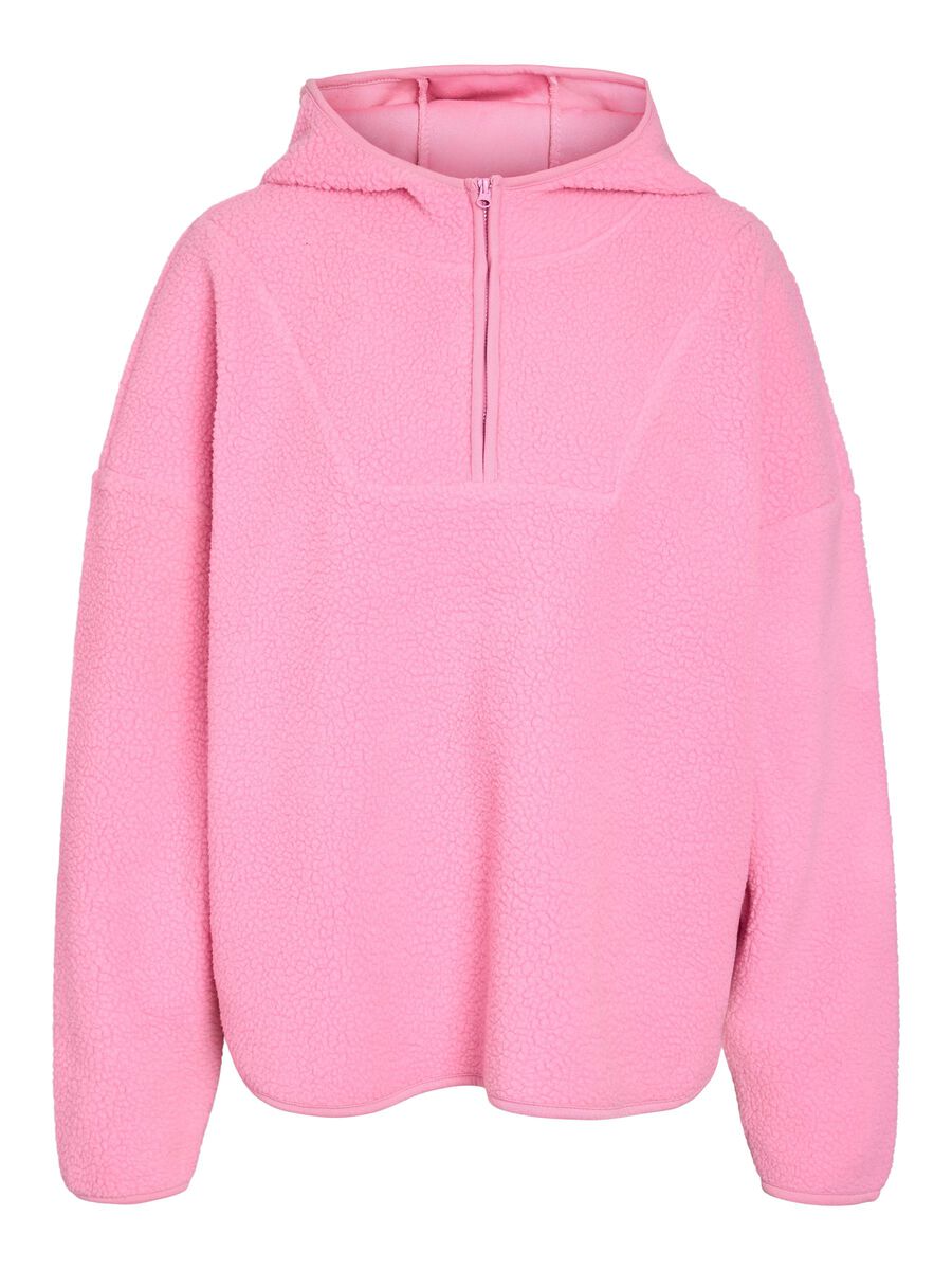Product tile image - NMCOZY HALF-ZIP FLEECE, Begonia Pink | 27030631_BegoniaPink