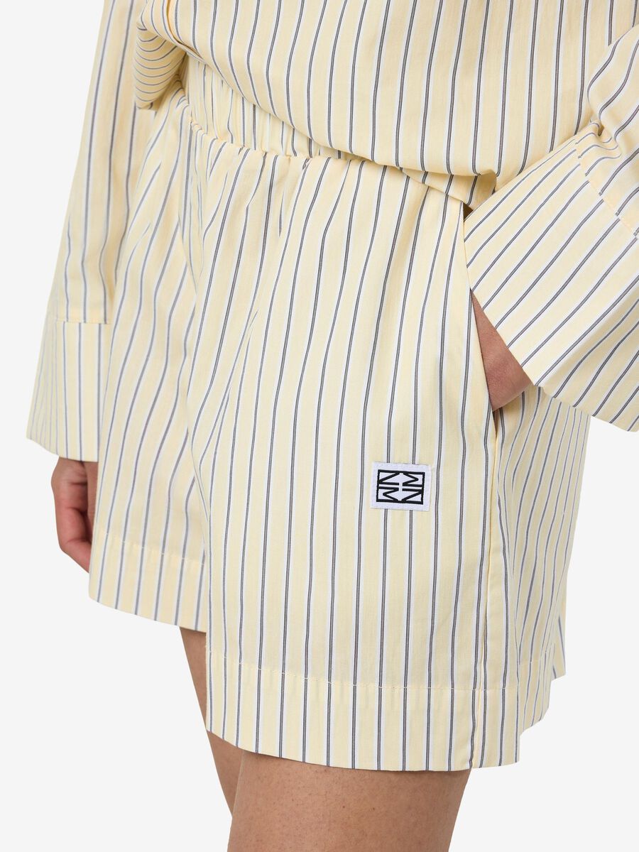 Carousel image - STRIPED SHORTS, Pastel Yellow | 5