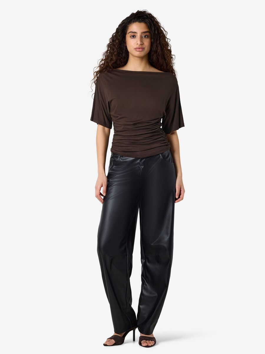 Carousel image - NMJUNE ONE-SHOULDER TOP, Chocolate Brown | 4