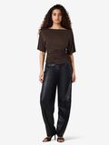 Product image thumbnail - NMJUNE ONE-SHOULDER TOP, Chocolate Brown | 4
