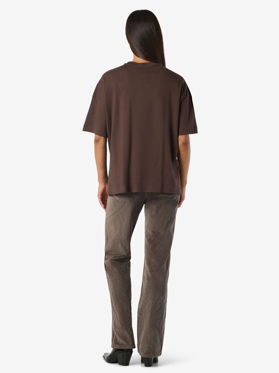 Carousel image - RELAXED T-SHIRT, Chocolate Brown | 3