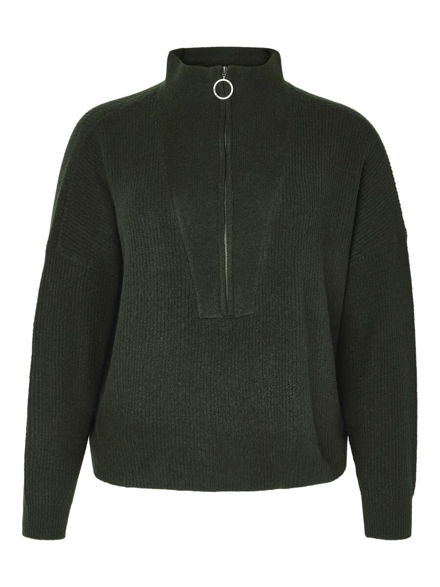 Noisy May CURVE HIGH NECK KNITTED PULLOVER, Rosin, highres - 27018864_Rosin_001.jpg
