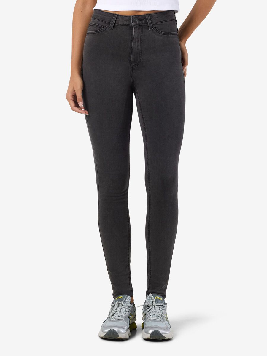 Product carousel image - NMCALLIE SKINNY JEANS, Dark Grey Denim | 1