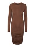 Noisy May LONG SLEEVED RUCHED DRESS, Cappuccino, highres - 27021283_Cappuccino_001.jpg