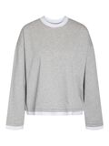 Product image thumbnail 2 NMEMBER DOUBLE LAYER LONG SLEEVED TOP, Light Grey Melange