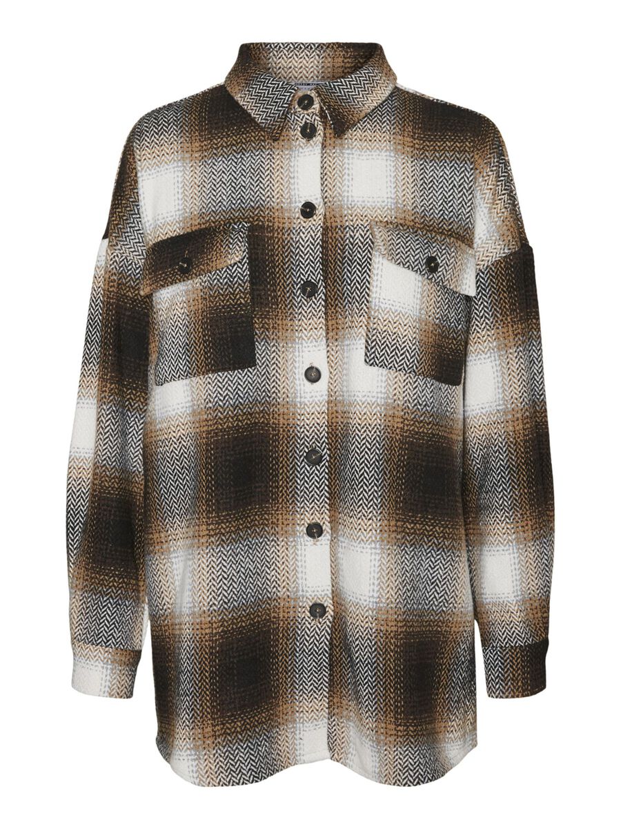 CHEQUERED SHIRT, Birch, highres