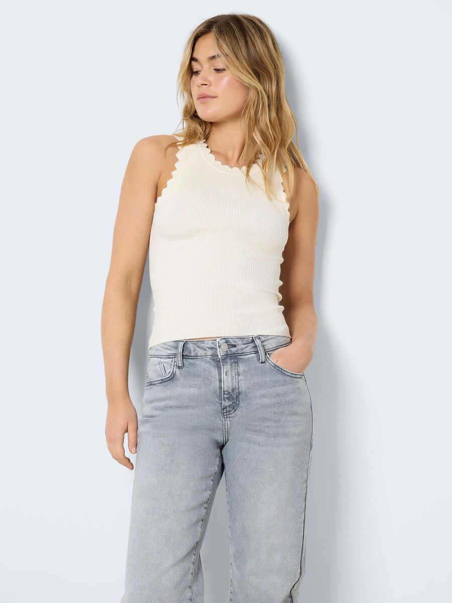 Noisy May - Nmtilly S/S Knit Top - 5097905 Chocolate Brown Light Brown main image 0
