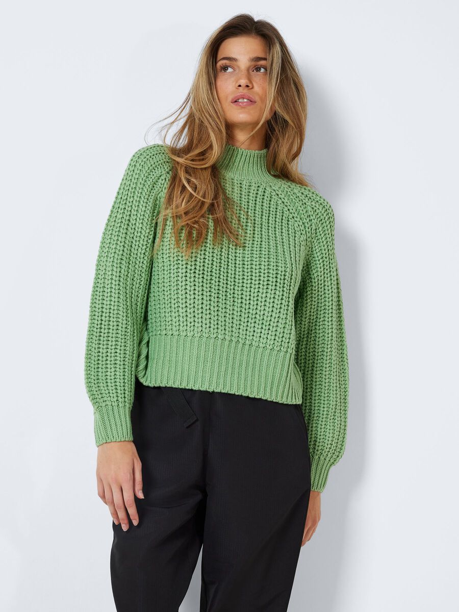 Noisy May HIGH NECK KNITTED PULLOVER, Peapod, highres - 27022274_Peapod_003.jpg
