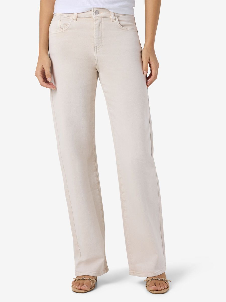 Product tile image - NMYOLANDA  STRAIGHT FIT JEANS, Pumice Stone | 27036618_PumiceStone