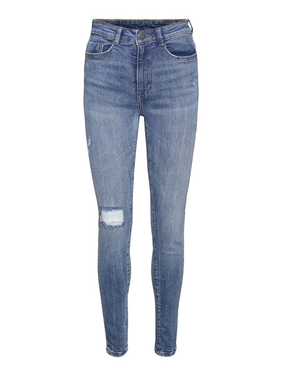 Noisy May CALLIE - Jeans Skinny Fit - medium blue denim/blue denim 